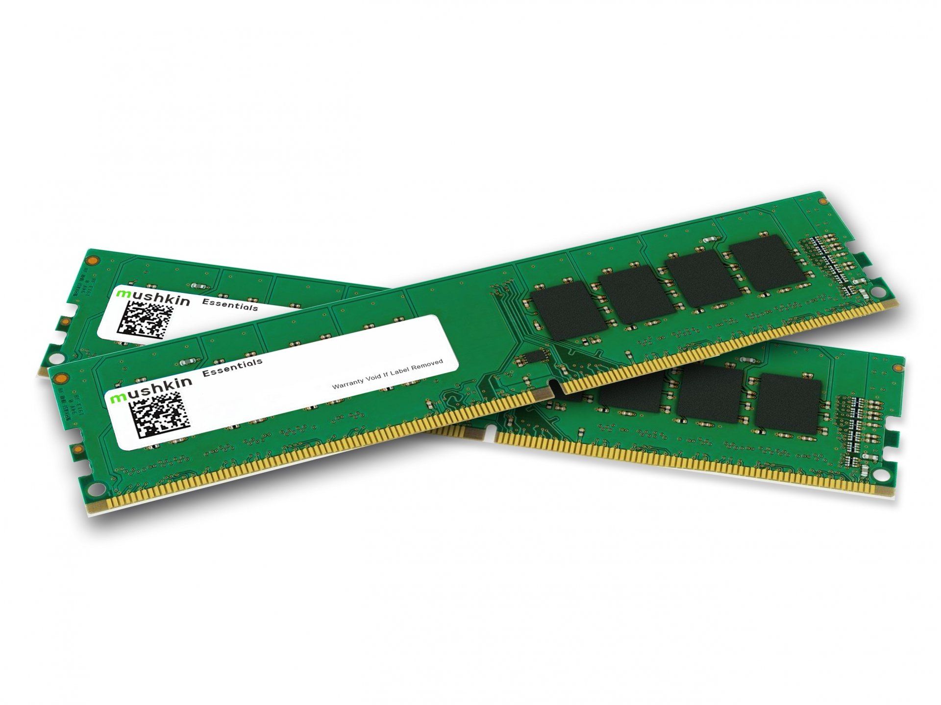 32GB Kit DDR4-RAM, 3200 MHz, Mushkin Essentials 2 x 16GB, MES4U320NF16GX2, CL22