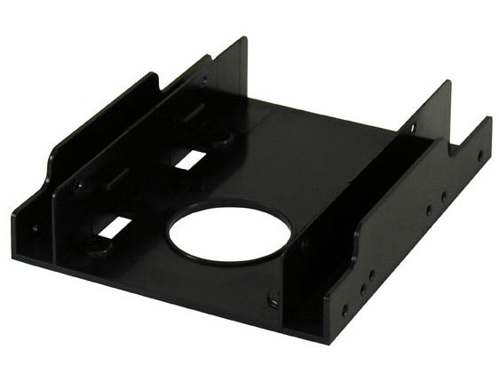 LC-Power Festplatten Einbaurahmen 2x 6,4 cm (2,5") HDD/SSD für 8,9 cm (3,5") Einbauschacht, LC-ADA-35-225