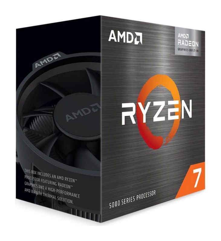 AMD Ryzen 7 5700G, 8C/16T, 3.80-4.60GHz, boxed AMD Radeon Graphics, mit CPU-Kühler AMD Wraith Stealth