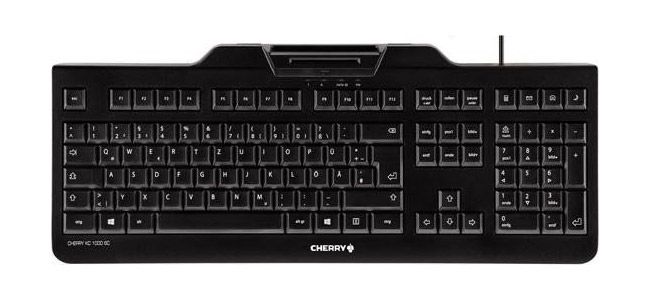 Cherry KC 1000 SC schwarz, USB Security Tastatur mit integriertem Smartcard-Terminal