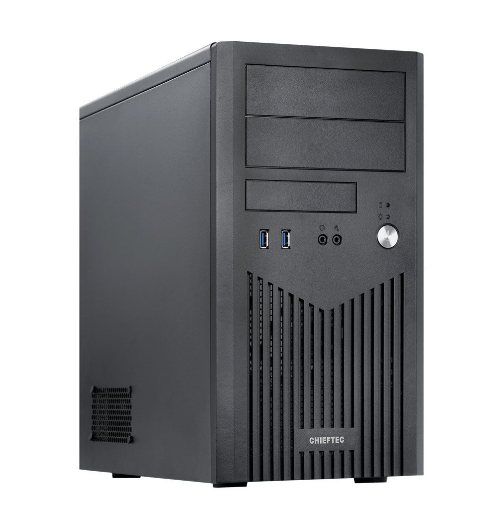Chieftec Mini Tower Classic Serie BD-25B, schwarz µATX, ohne Netzteil, mit Front-Audio, Front-USB 3.0