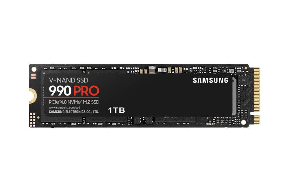 Samsung SSD 990 PRO 1TB, M.2 (MZ-V9P1T0BW) M.2/M-Key (PCIe 4.0 x4), M.2 2280
