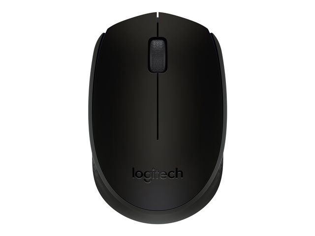 Logitech B170 Wireless Mouse schwarz, USB 3-Tasten Maus mit Scrollrad, Auflösung 1000dpi