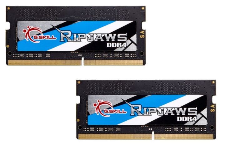 SO-DIMM 16GB DDR4 Kit, G.Skill Ripjaws 3200 MHz, CL22 2x 8GB, 3200 MHz, PC4-25600S