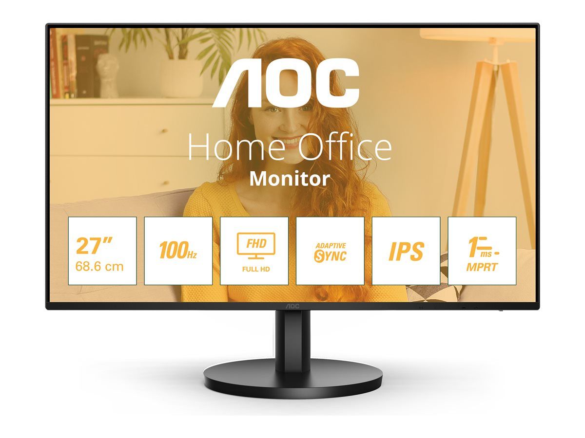 68,6cm 27" AOC 27B3HA2, VGA, HDMI 4ms, 20Mio :1, 250 cd/m², Lautsprecher, IPS-Panel