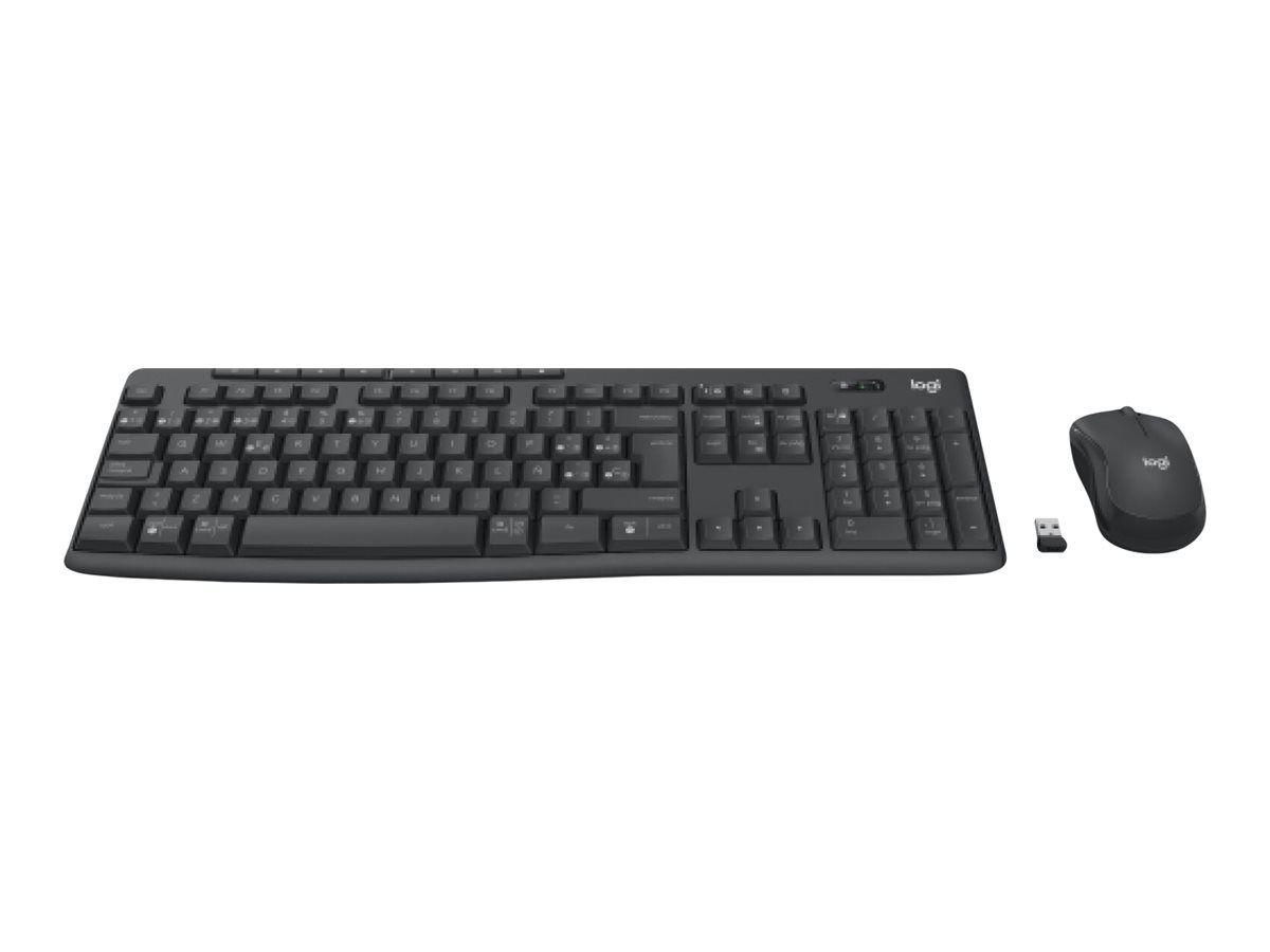 Logitech Wireless Desktop MK370 for Business Graphite, Logi Bolt, USB/Bluetooth, DE