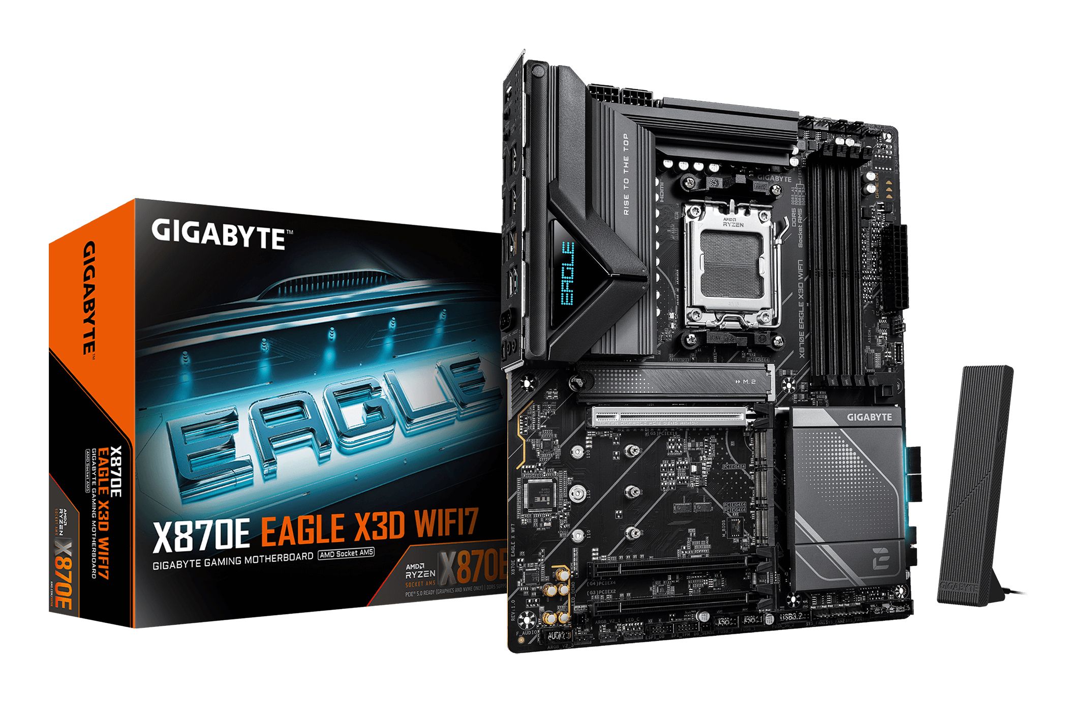 Gigabyte X870E Eagle X3D WIFI7, AM5, AMD X870E, ATX
