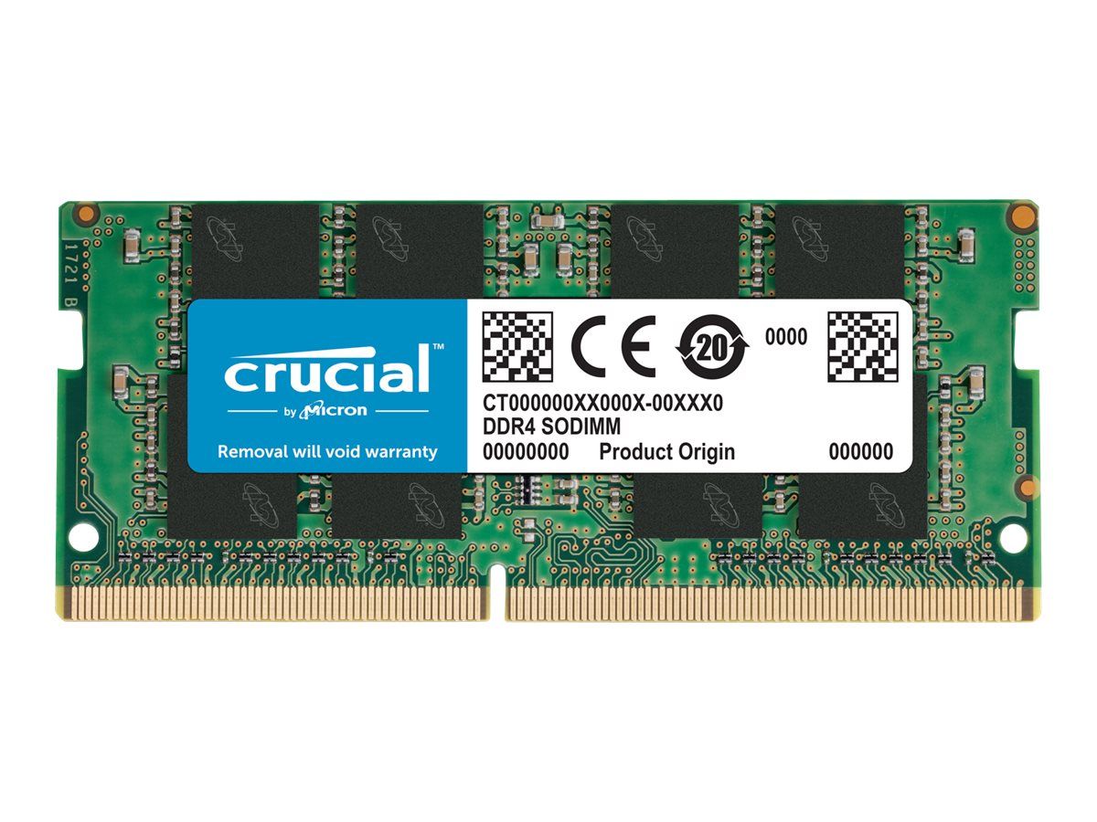 SO-DIMM 16GB DDR4, Crucial 3200 MHz, CL22 1x 16GB, 3200 MHz, PC4-25600S