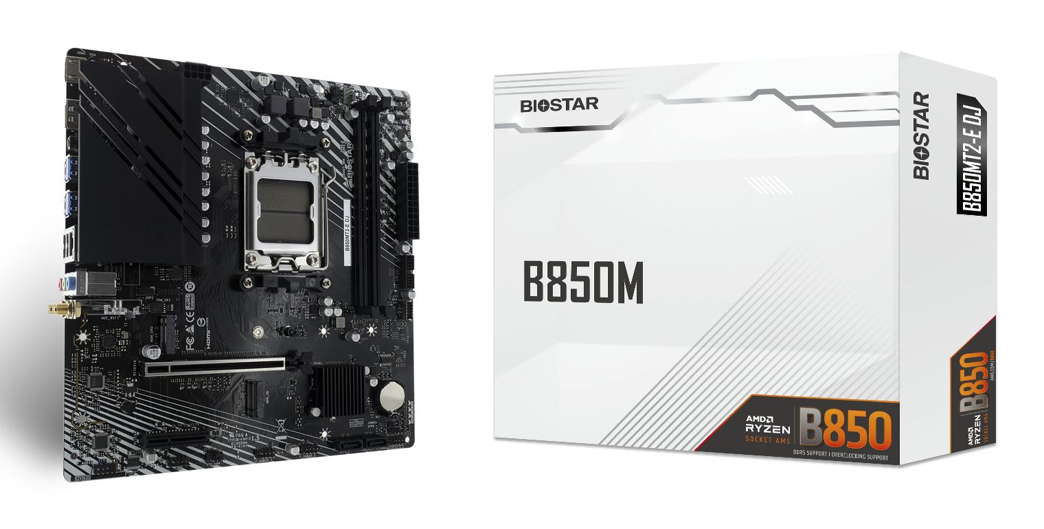 Biostar B850MT2-E DJ, AM5, AMD B850, µATX
