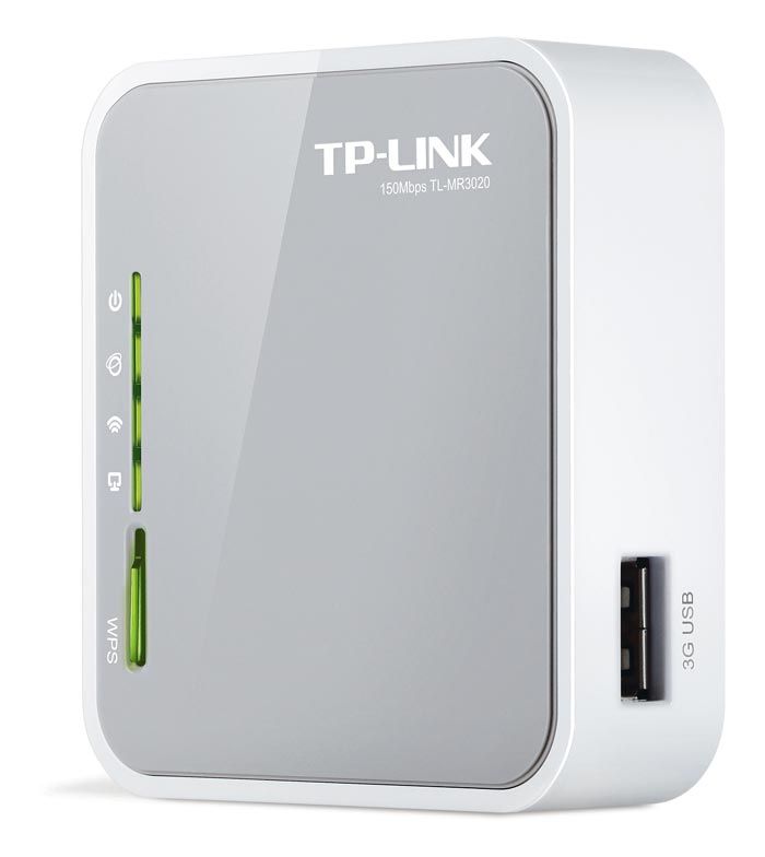 TP-Link tragbarer 3G/3,75G-Wireless-N-Router TL-MR3020 UMTS