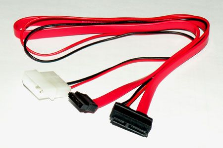 Adapter SATA auf Slim SATA zum Anschluss von Slim SATA Laufwerken an SATA Controller