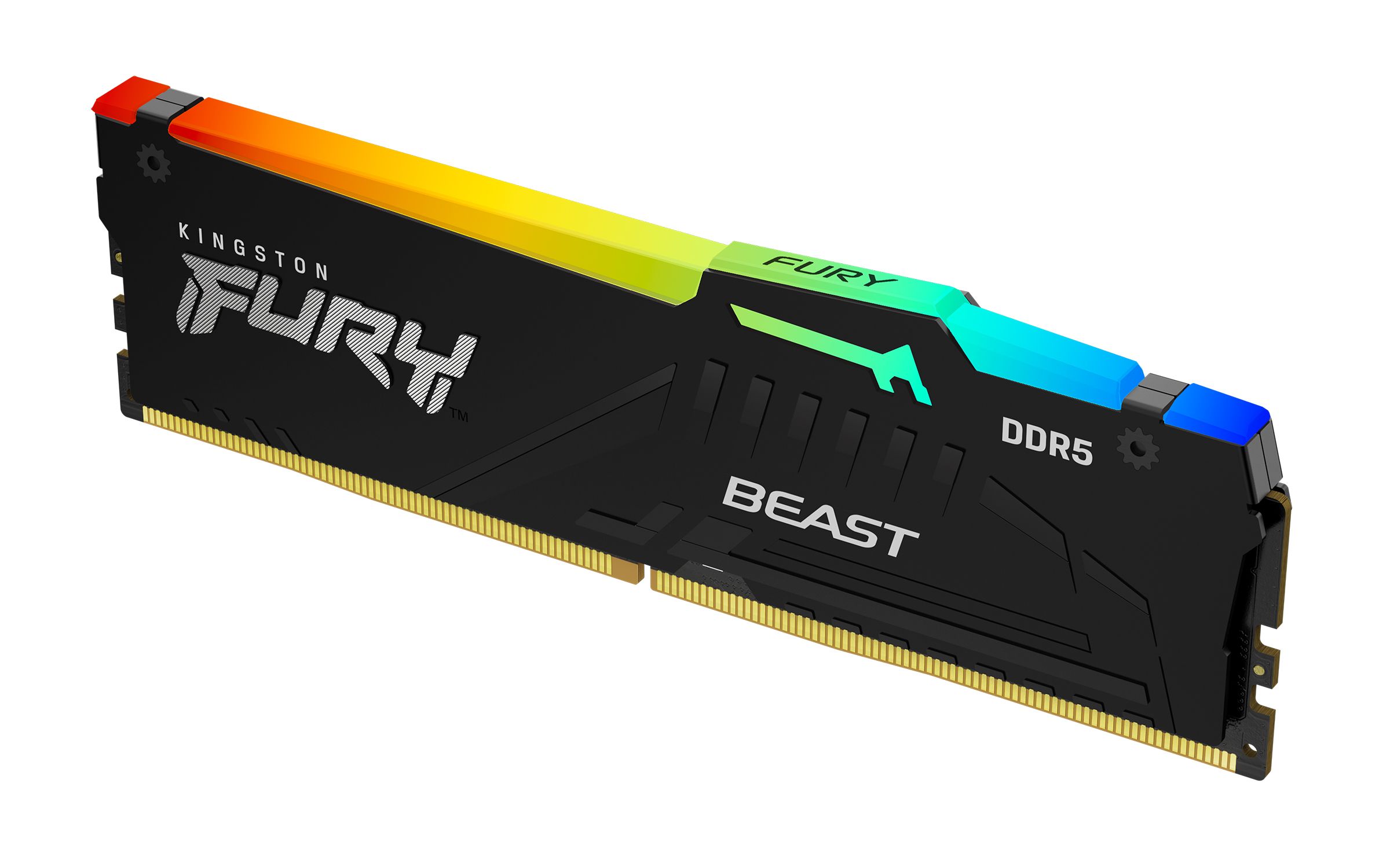 16GB DDR5-5600 Kingston FURY Beast RGB 1 x 16GB, CL36-36-38, on-die ECC