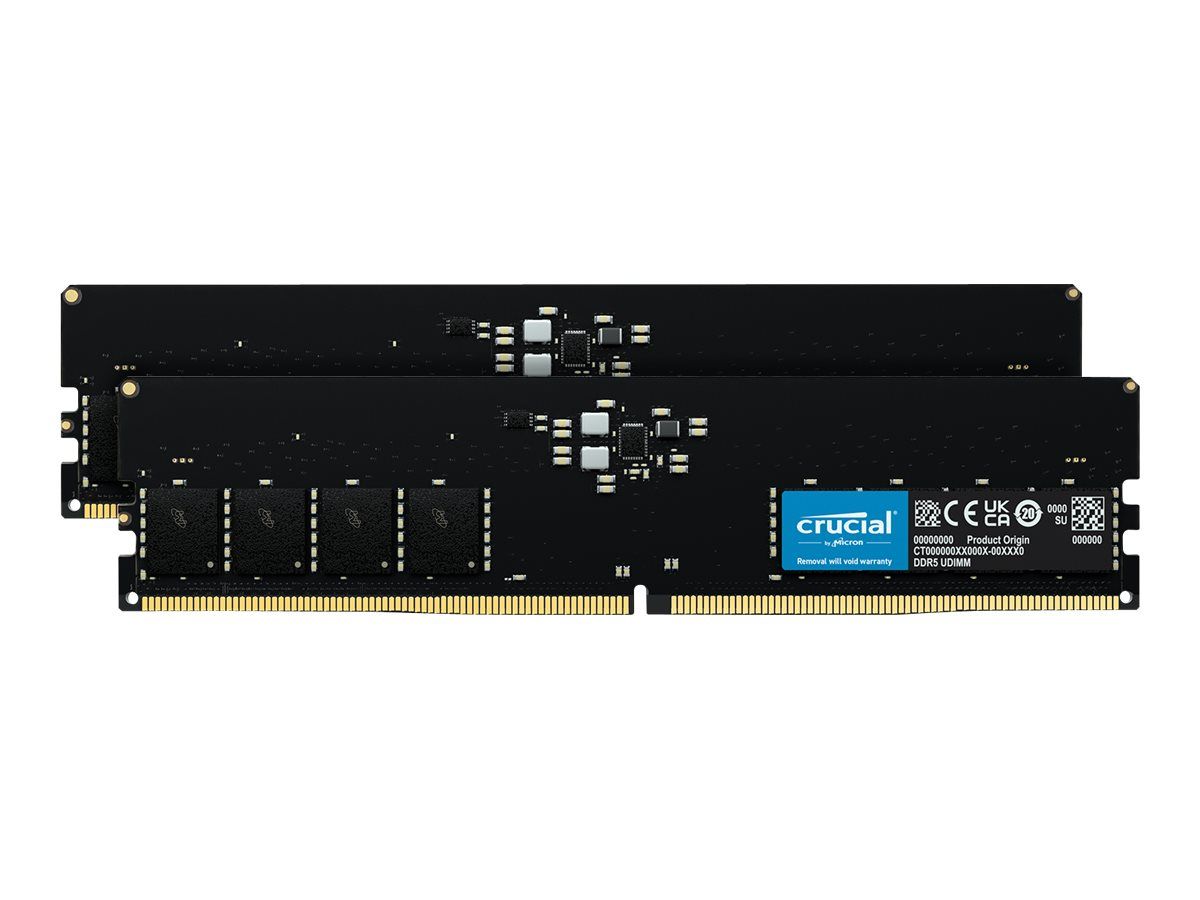 16GB Kit DDR5-5600 Crucial 2 x 8GB, CLCL46-45-45, on-die ECC