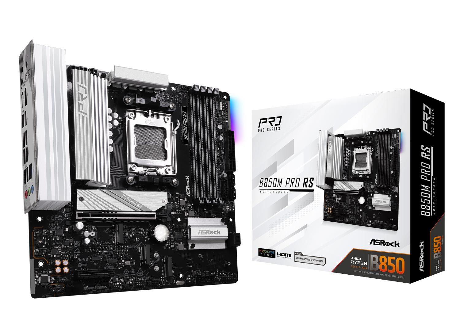 ASRock B850M Pro RS, AM5, AMD B850, µATX