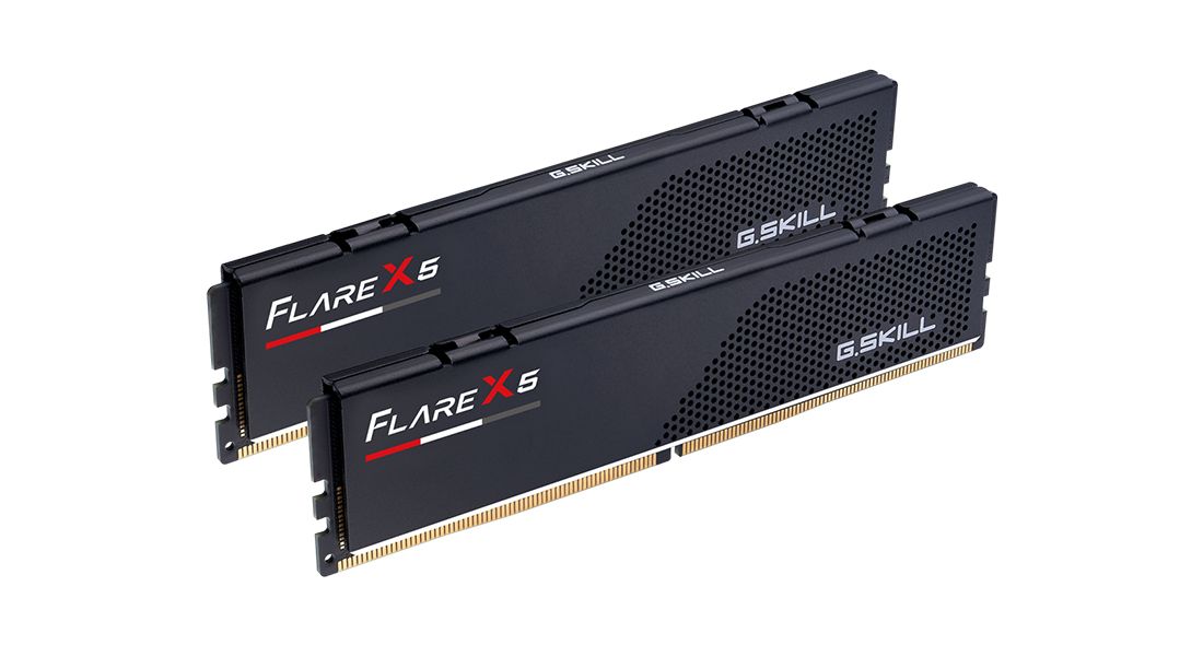 16GB Kit DDR5-6000 G.Skill Flare X5 schwarz 2 x 16GB, CL30-38-38-96, on-die ECC, AMD EXPO