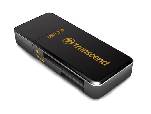 Transcend SuperSpeed USB 3.0 Cartreader extern, USB3.0, schwarz, TS-RDF5K