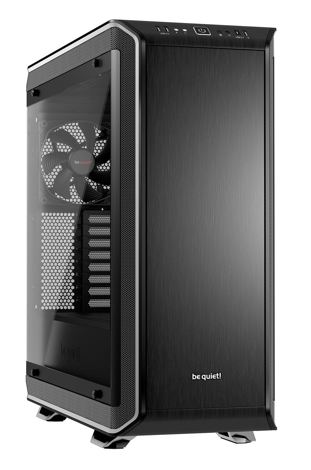 be quiet! Dark Base Pro 900 Rev. 2 silber, Glasfenster, schallgedämmt