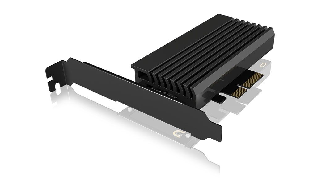 RaidSonic Icy Box  PCI Express 3.0 x4 Card M.2 PCIe Low Profile mit Kühlkörper