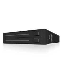 Festplattenwechselrahmen Raidsonic ICY BOX IB-2226STs 2 x 2,5" HDD/SSD, schwarz, SATA2, SATA