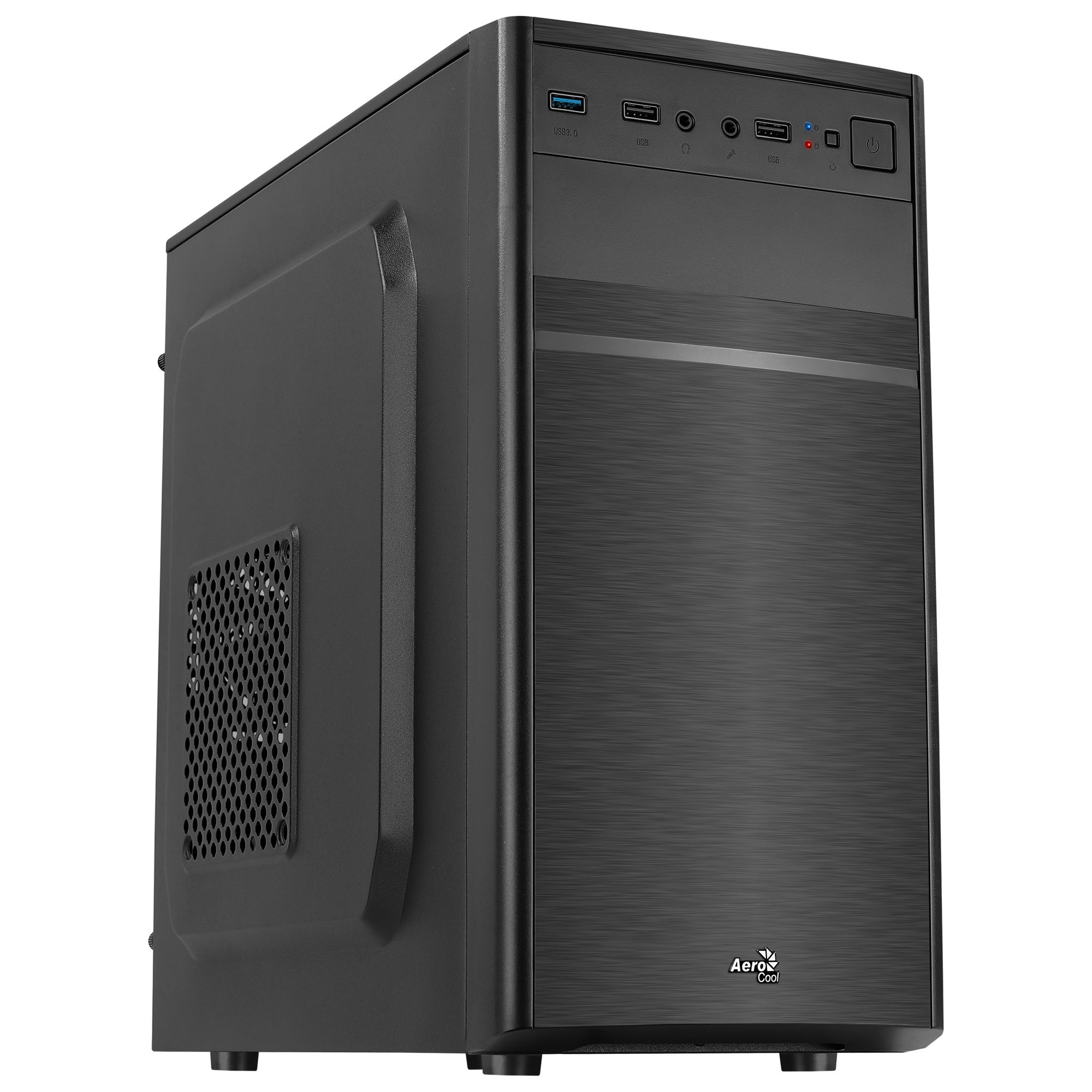 AeroCool Mini Tower CS-103, schwarz µATX, ohne Netzteil, mit Front-Audio, Front-USB 3.0