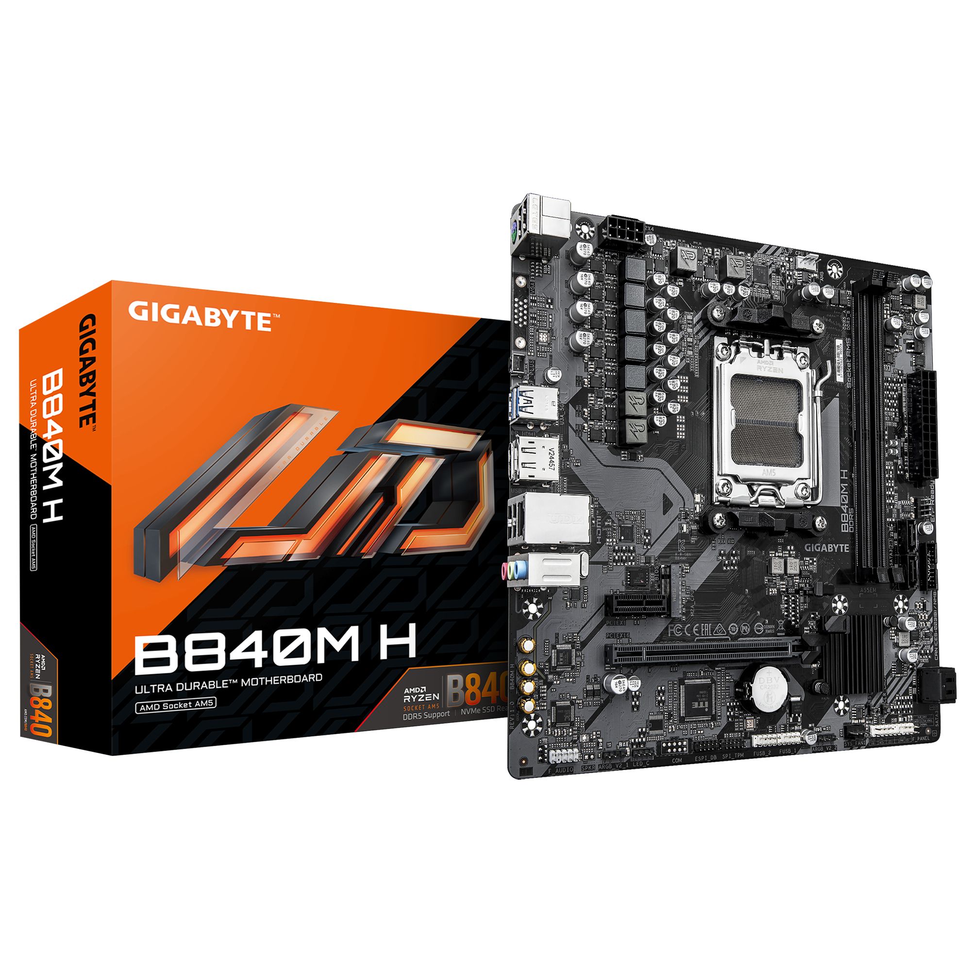 Gigabyte B840M H, AM5, AMD B840, µATX