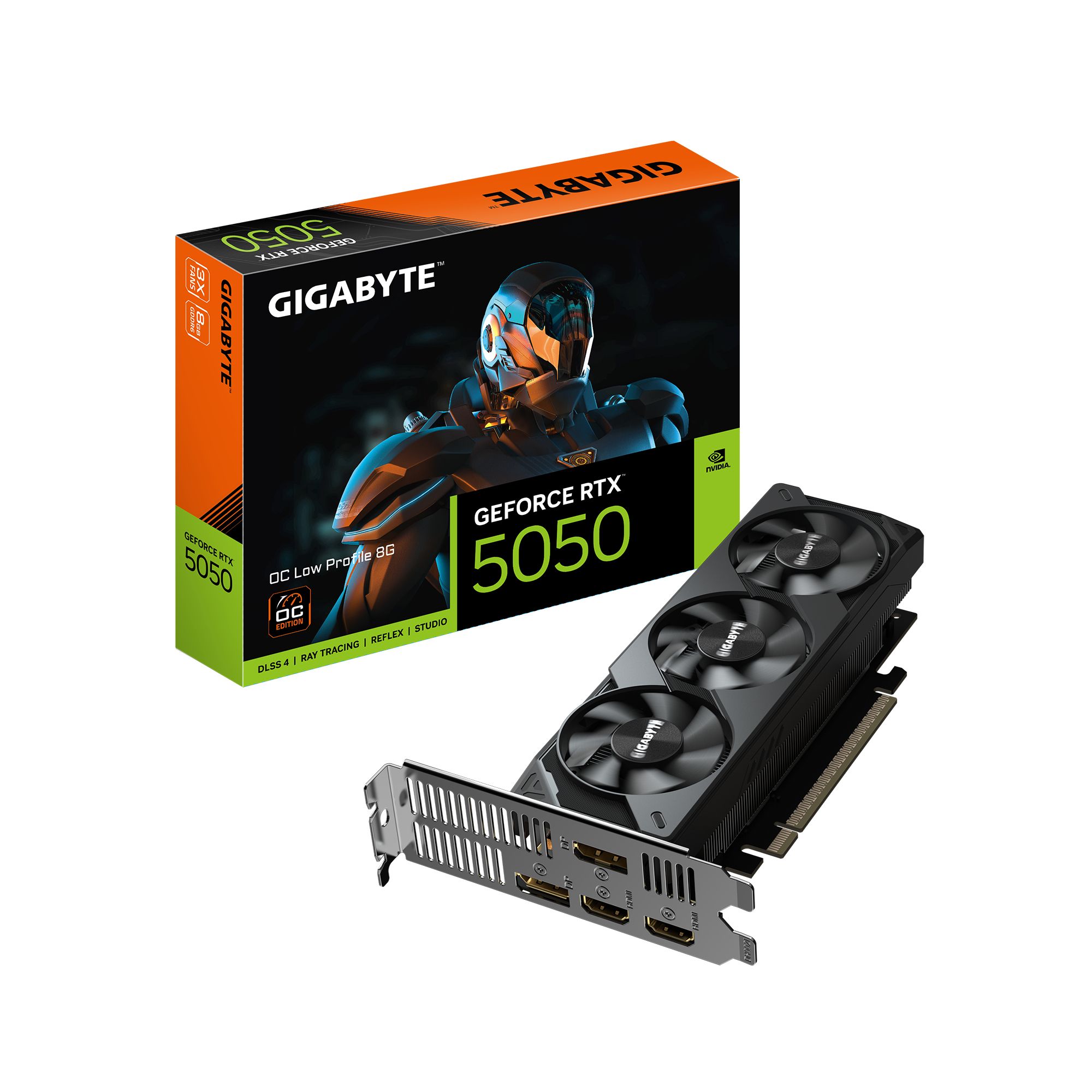 GIGABYTE GeForce RTX 5050 OC Low Profile 8G, 8GB GDDR6, 2x HDMI, 2x DP