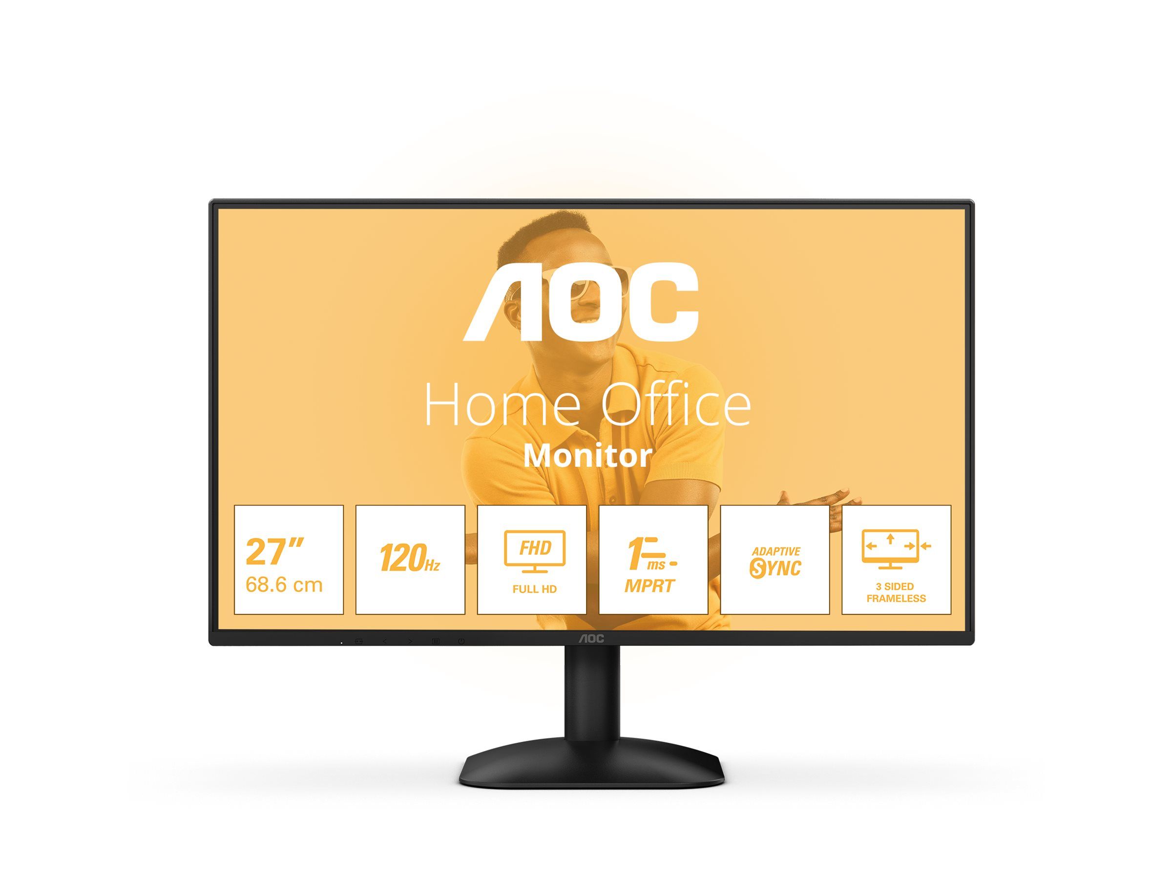 68,6cm 27" AOC 27B31H, VGA, HDMI 4ms, 20Mio :1, 300 cd/m², IPS-Panel