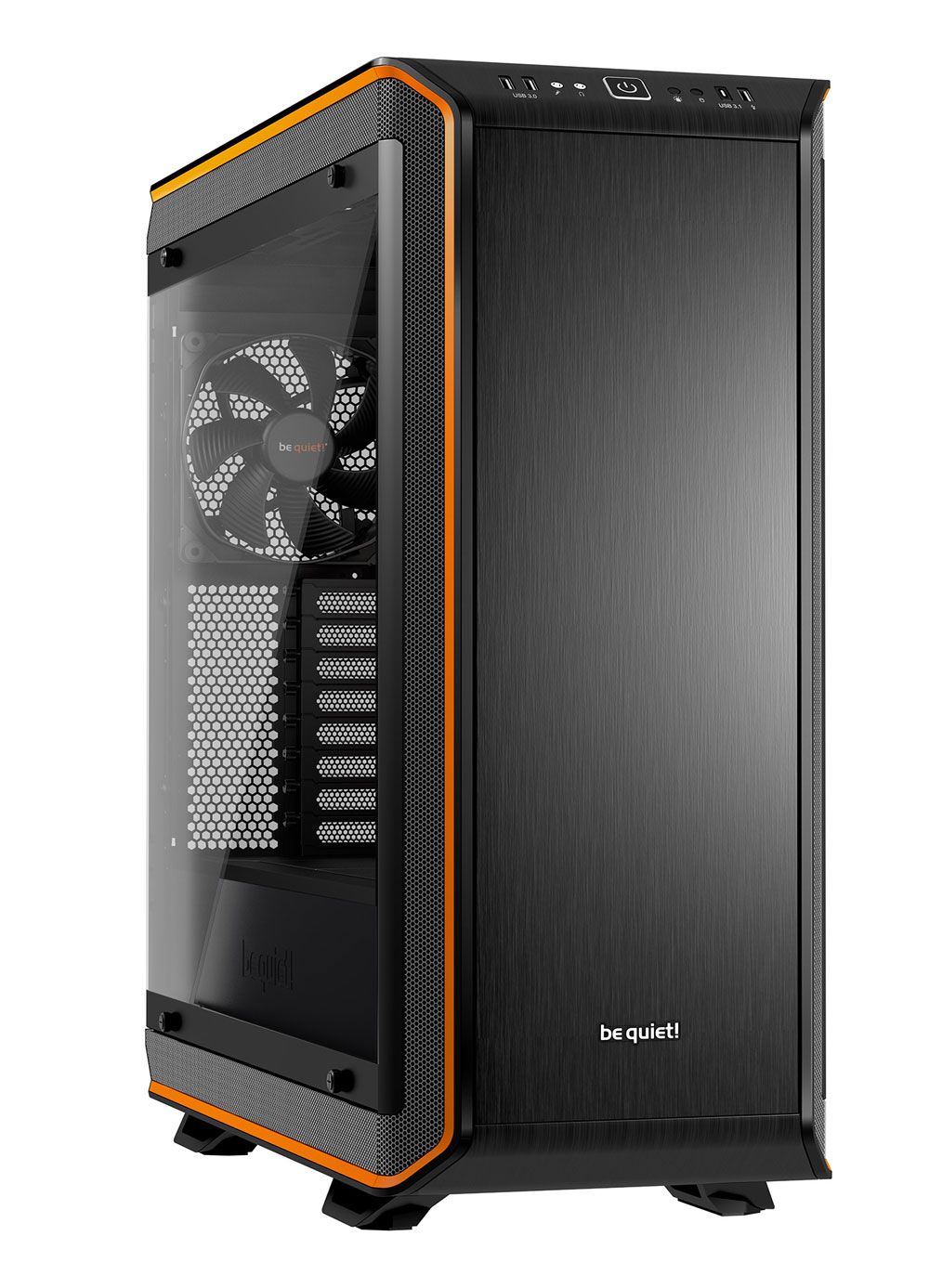 be quiet! Dark Base Pro 900 Rev. 2 orange, Glasfenster, schallgedämmt