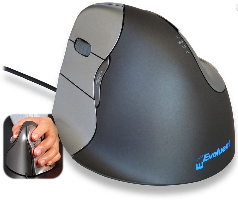 BakkerElkhuizen Evoluent VerticalMouse 4 Left, USB (VM4L) für Linkshänder