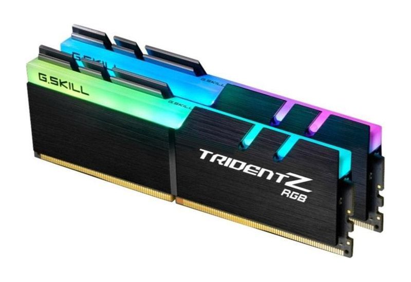 16GB Kit DDR4-RAM, 3000 MHz, G.Skill Trident Z RGB 2 x 8GB, F4-3000C16D-16GTZR, CL16, XMP 2.0, LED