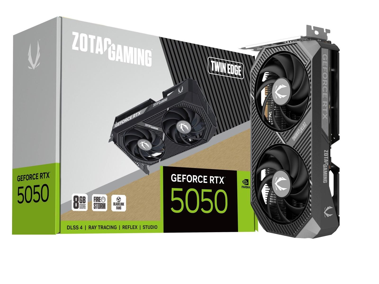 Zotac Gaming GeForce RTX 5050 Twin Edge, 8GB GDDR6, HDMI, 3x DP
