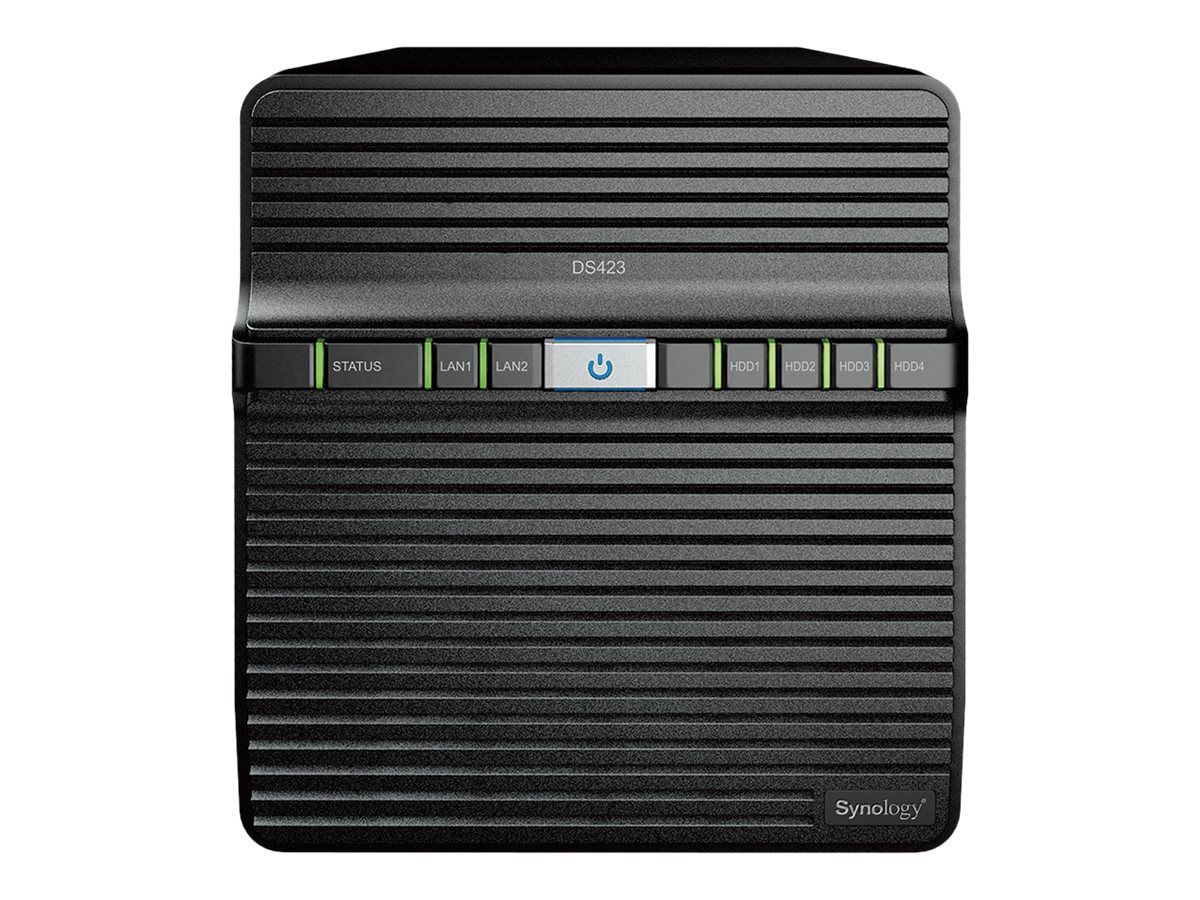 Synology DS423 NAS, 2x USB 3.0, 2x Gigabit-LAN, 4x SATA, Realtek RTD1619B, 4x 1.70GHz (ARM Cortex-A55)