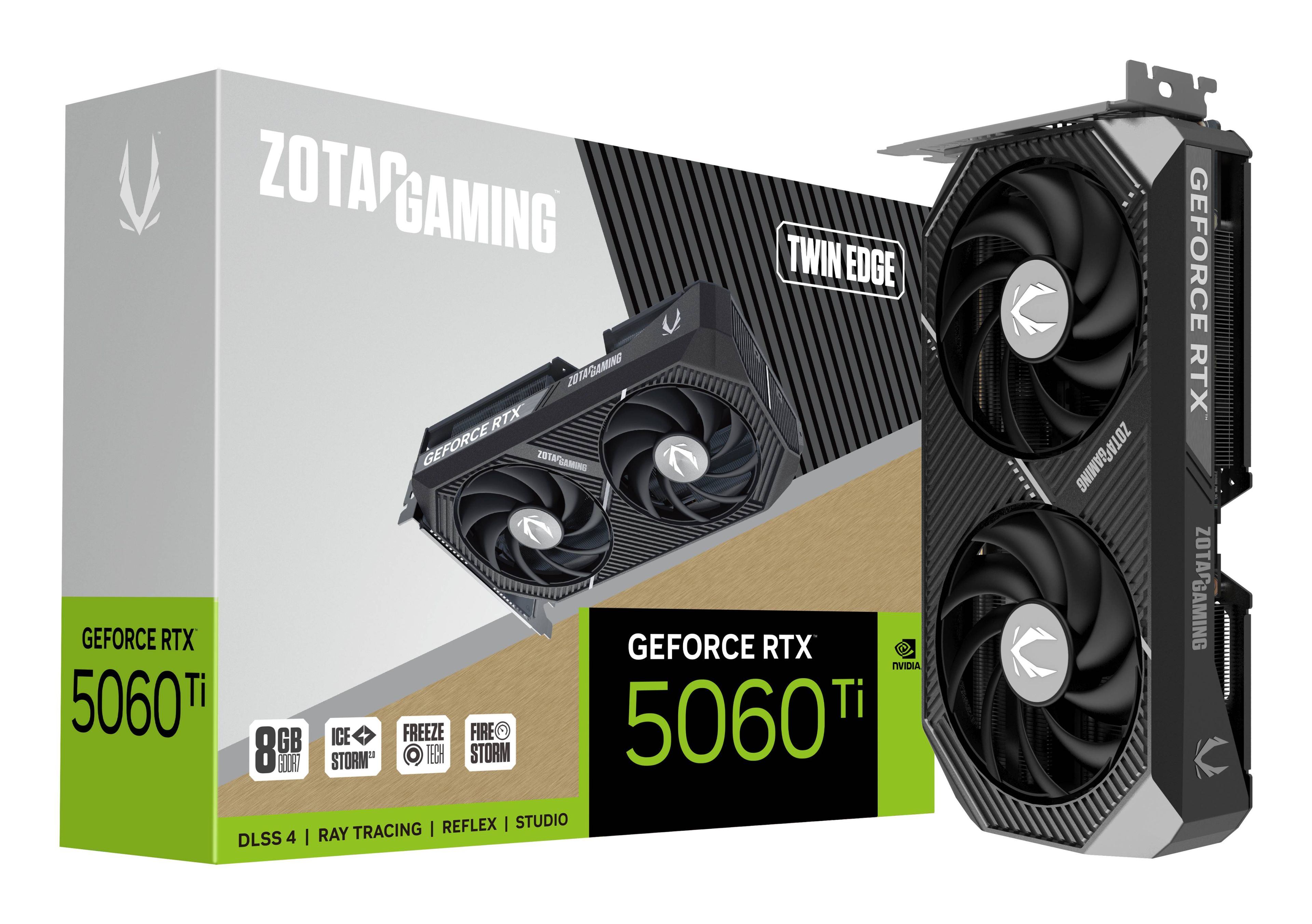 Zotac Gaming GeForce RTX 5060 Ti Twin Edge, 8GB GDDR7, HDMI, 3x DP