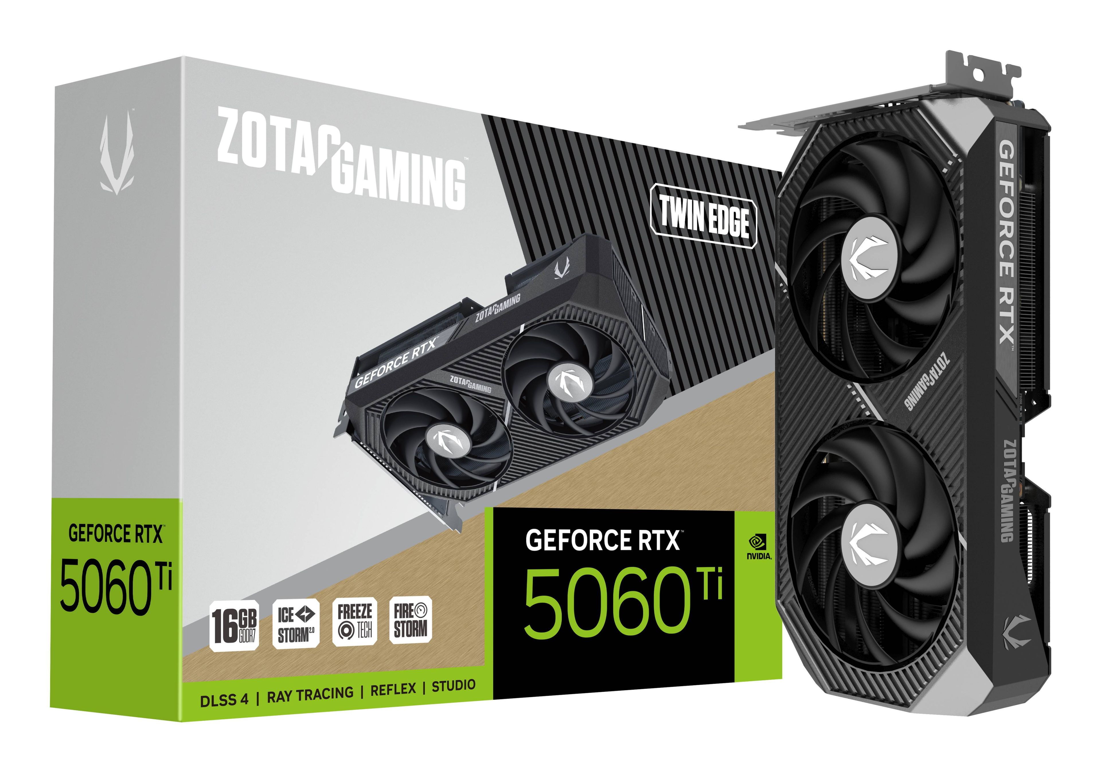 Zotac Gaming GeForce RTX 5060 Ti Twin Edge, 16GB GDDR7, HDMI, 3x DP