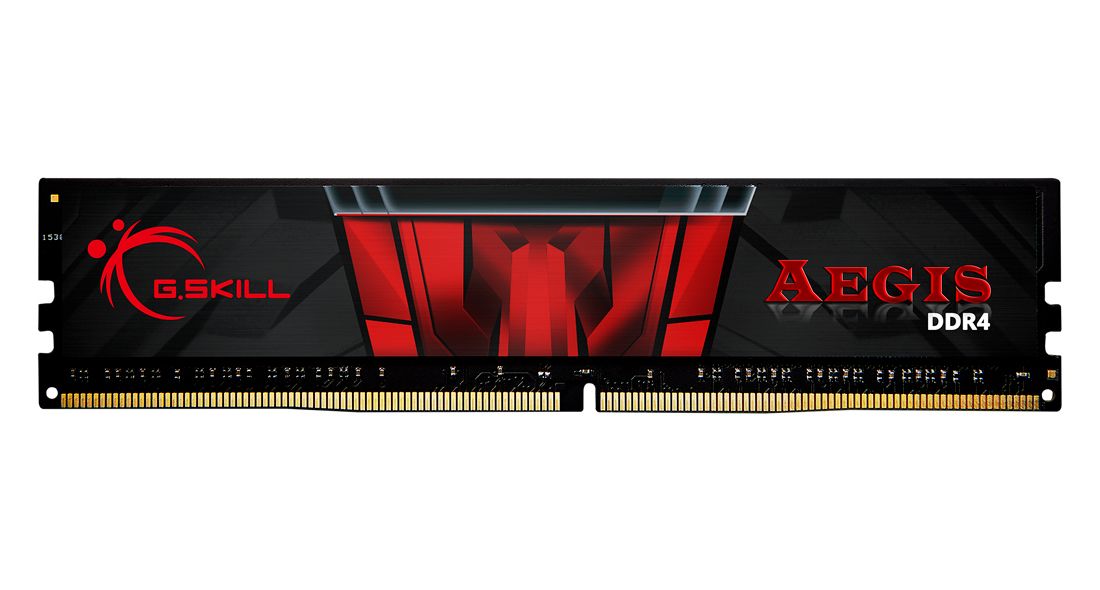 16GB DDR4, 2666MHz G.Skill Aegis 1x 16GB, CL19, F4-2666C19S-16GIS