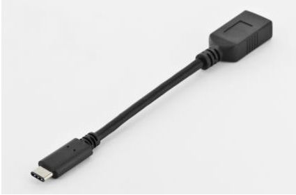 ASSMANN USB Type-C Adapterkabel, Typ C-Stecker auf A-Buchse 15 cm