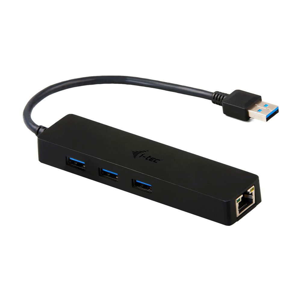 I-TEC USB 3.0 Slim HUB 3 Port + Gigabit Ethernet Adapter 10/100/1000 Mbps, USB 3.0, Notebook Ultrabook Tablet