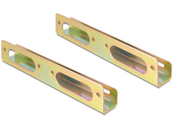 Delock Festplatten Einbauwinkel für 6,4 cm (2,5") HDD/SSD für 8,9 cm (3,5") Einbauschacht, Metall