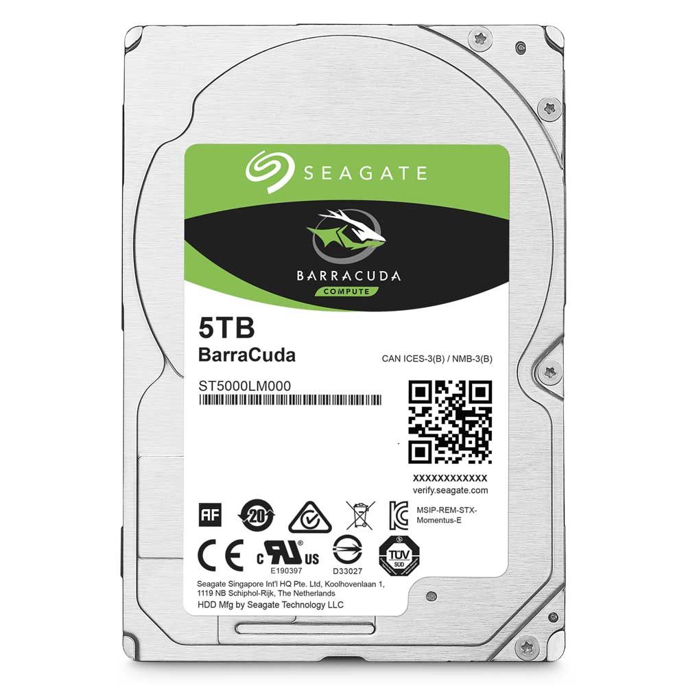 Seagate BarraCuda ST5000LM000, 5 TB 128 MB Cache,  5400 U/min, 15 mm