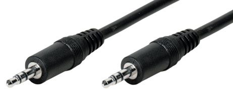 Audiokabel Klinke Stereo 0,1 Meter Stecker-Stecker