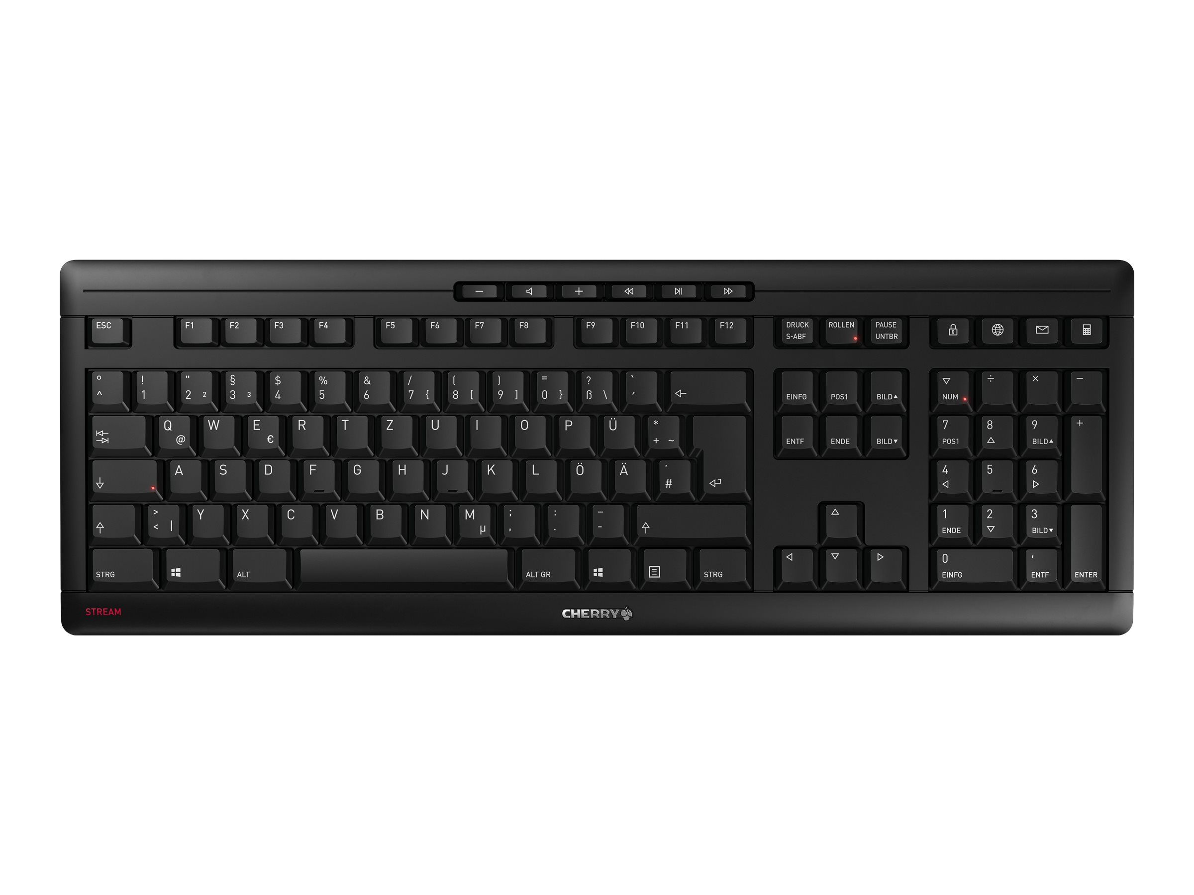 Cherry Stream Keyboard Wireless, schwarz, USB, DE (JK-8550DE-2)