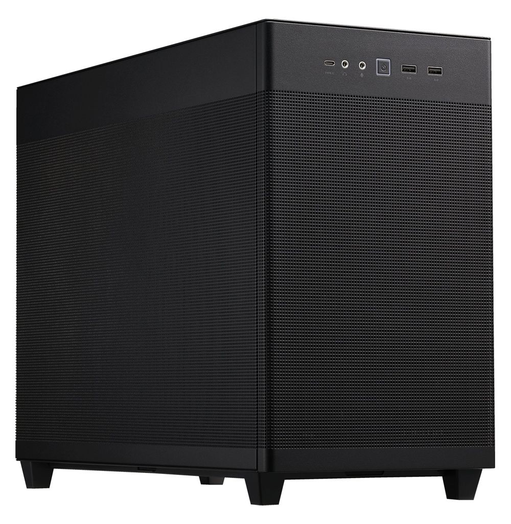 Asus Mini Tower Prime AP201, schwarz µATX, mit Front-Audio, Front-USB 3.0, 1x USB-C 3.1 (10Gb/s)