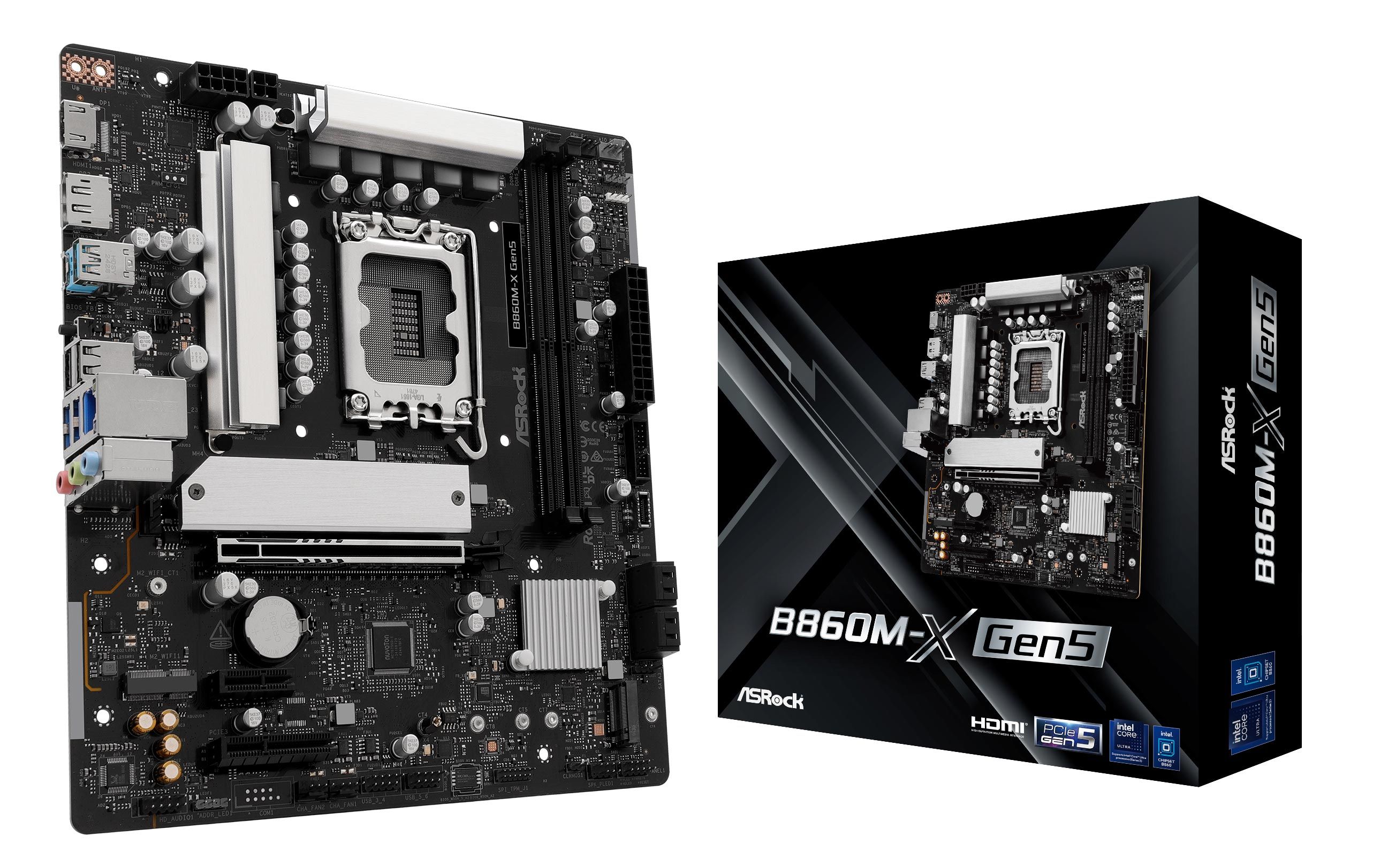 Asrock B860M-X Gen5, Intel B860, µATX