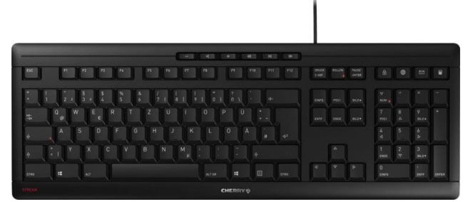 Cherry Stream Keyboard 2019 schwarz, USB, DE (JK-8500DE-2) Die beste STREAM aller Zeiten