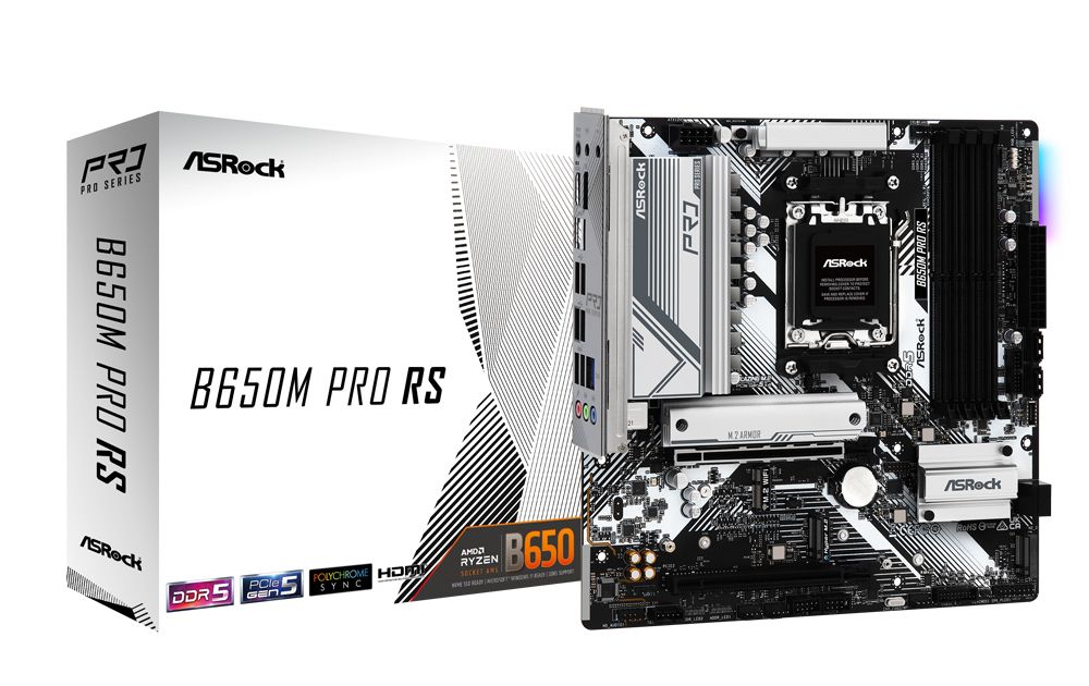 ASRock B650M Pro RS, AM5, AMD B650, µATX