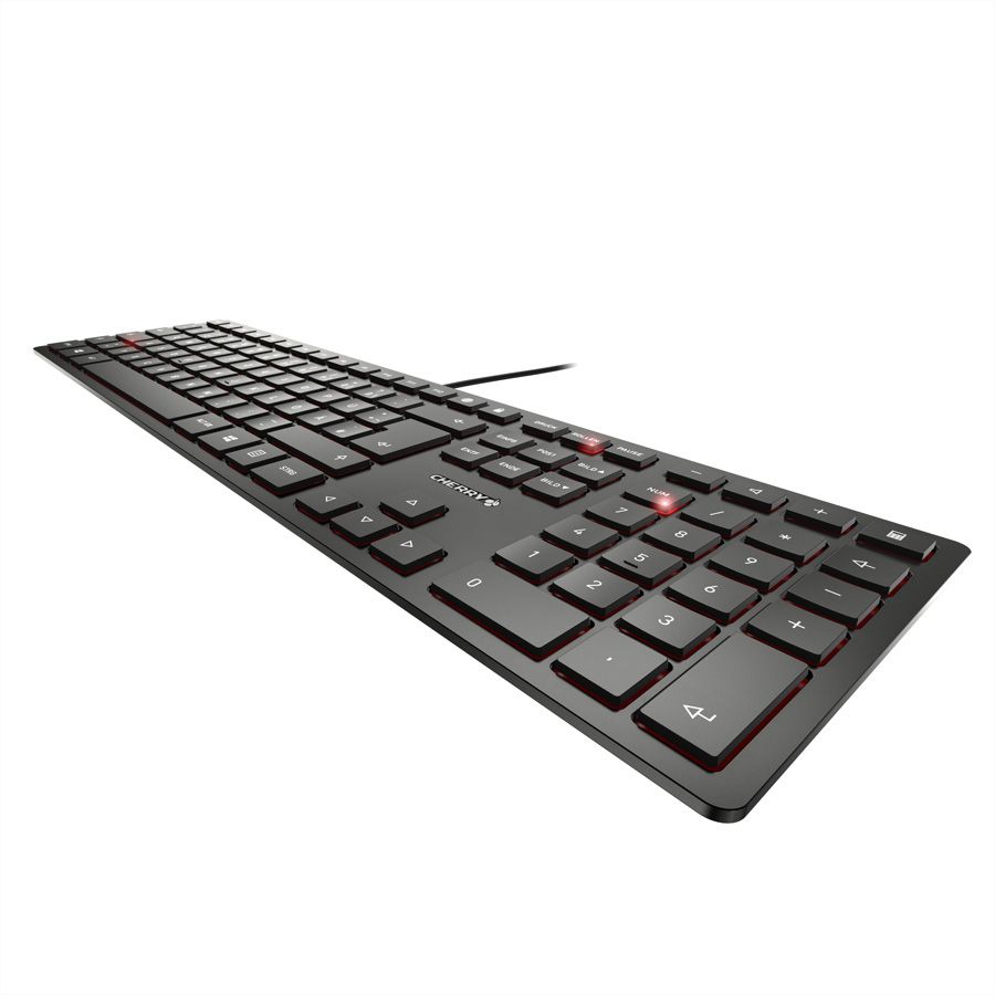 Cherry KC 6000 schwarz, USB Ultra flaches Design-Keyboard