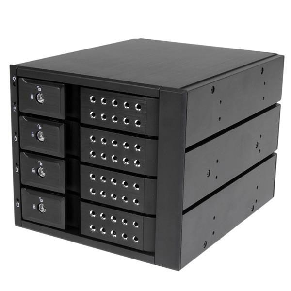 StarTech Backplane HSB4SATSASBA, schwarz 4x 3.5" SAS/SATA 6Gb/s, 3x 5.25"