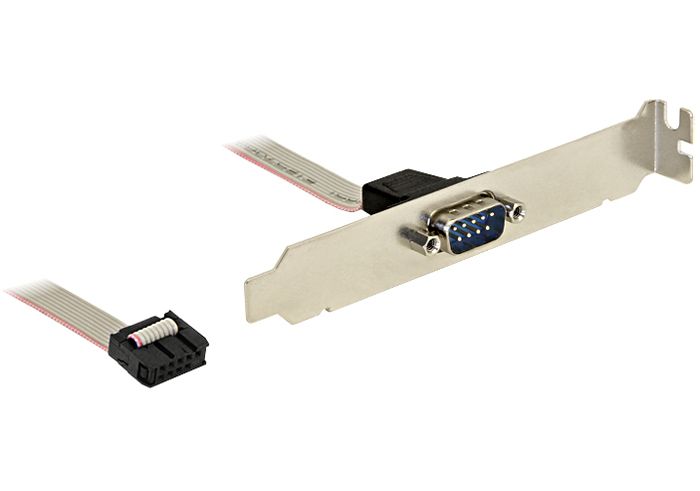 Delock Slotblech > 1 x Seriell Belegung: gedreht für internen seriellen Anschluß auf dem Mainboard