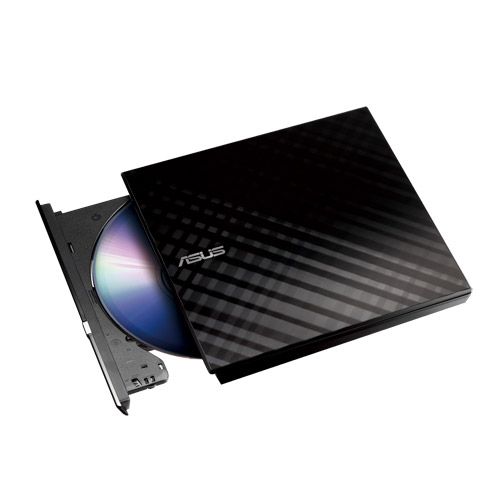 Asus SDRW-08D2S-U, Slim DVD-Brenner, USB 2.0, schwarz, Lite ohne Ständer