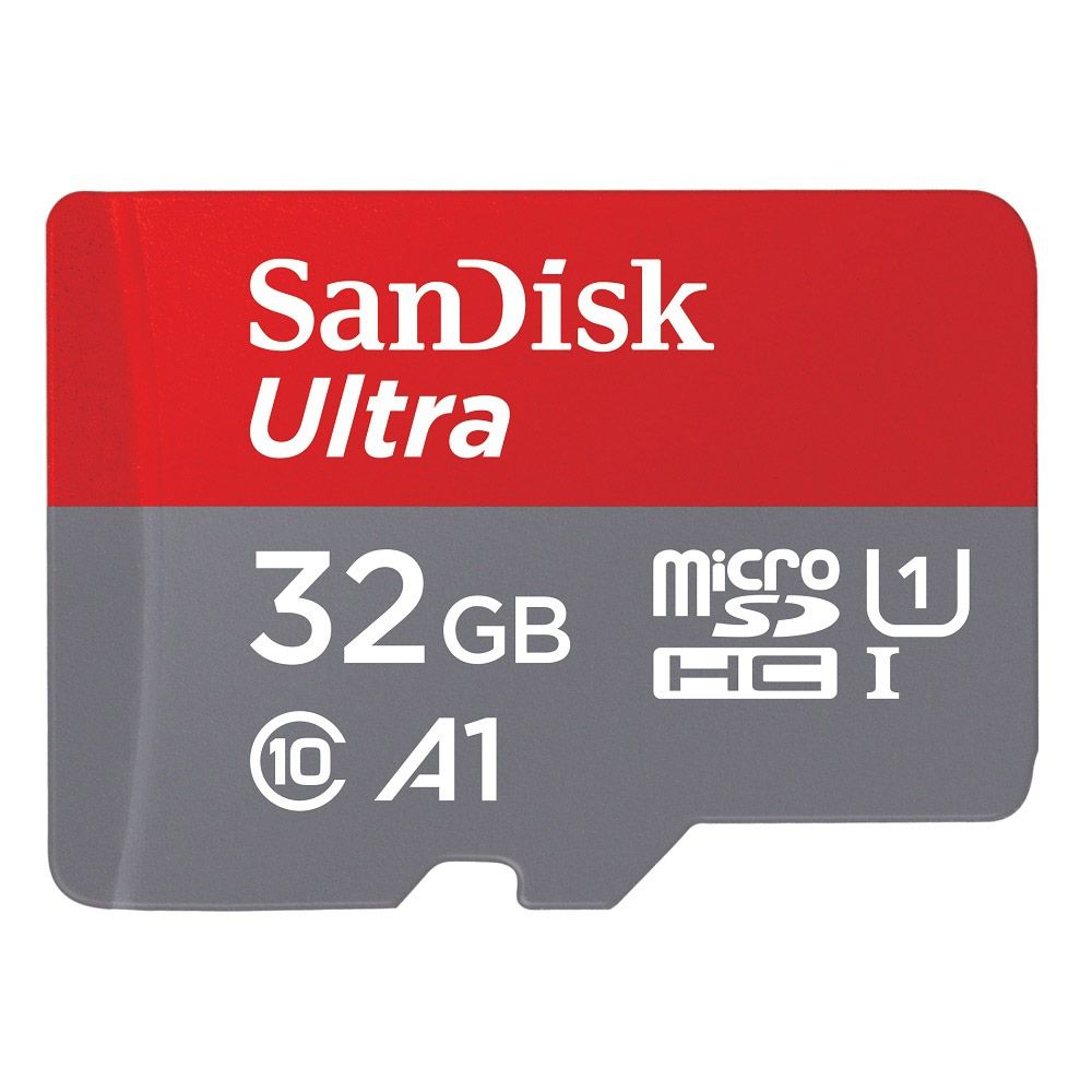 SanDisk Ultra microSDHC 32GB, bis zu 120MB/s, UHS-I U1, A1, Class 10, incl. Adapter SD